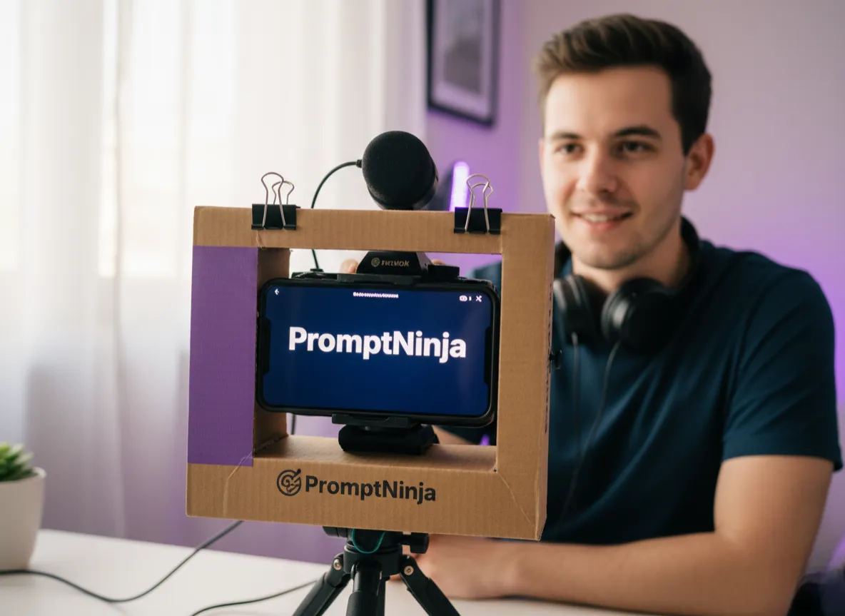 DIY homemade teleprompter with tablet