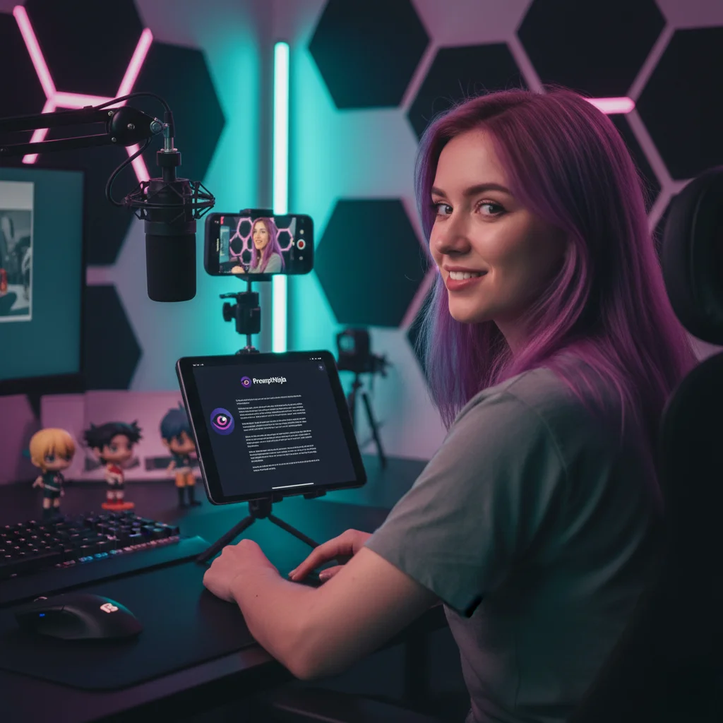 Example of a teleprompter in professional use